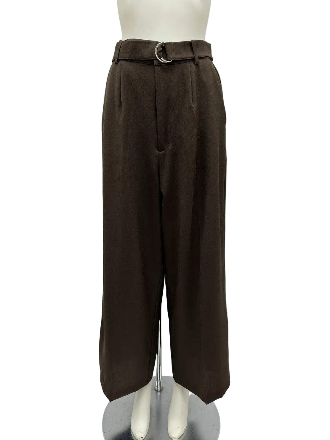 ベルト付きワイドパンツ