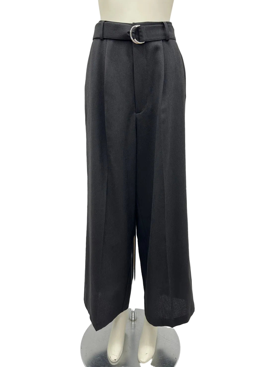 ベルト付きワイドパンツ
