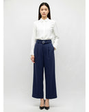 タック ワイドストレートパンツ