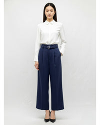 タック ワイドストレートパンツ