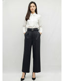 タック ワイドストレートパンツ