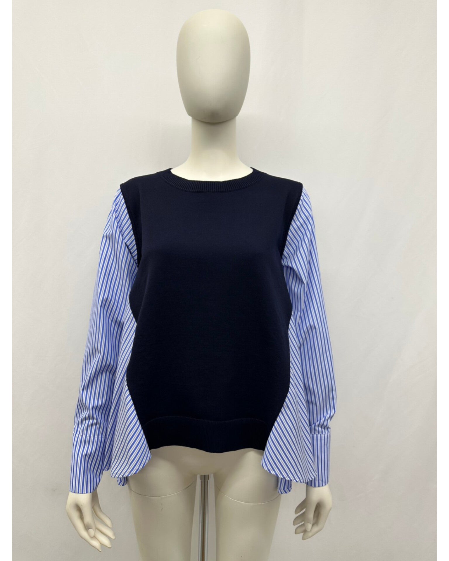 シャツスリーブ ニットドッキング プルオーバー