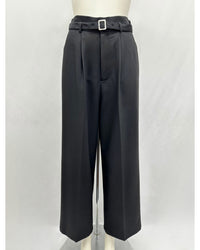 タック ワイドストレートパンツ