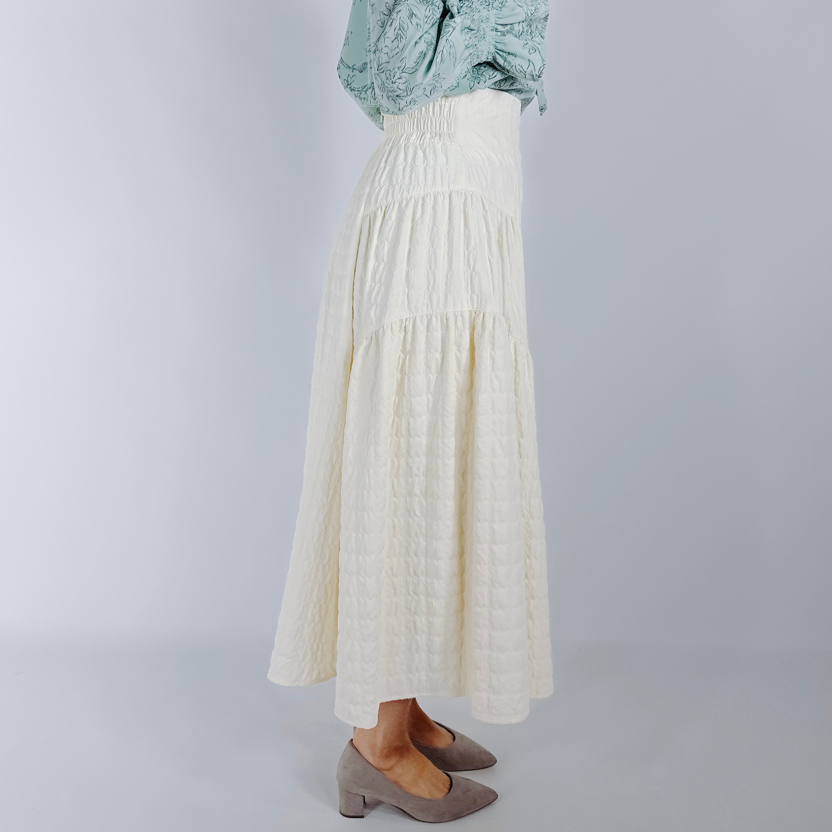 ティアードボリュームスカート