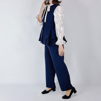 2段ペプラム ノースリーブジレ