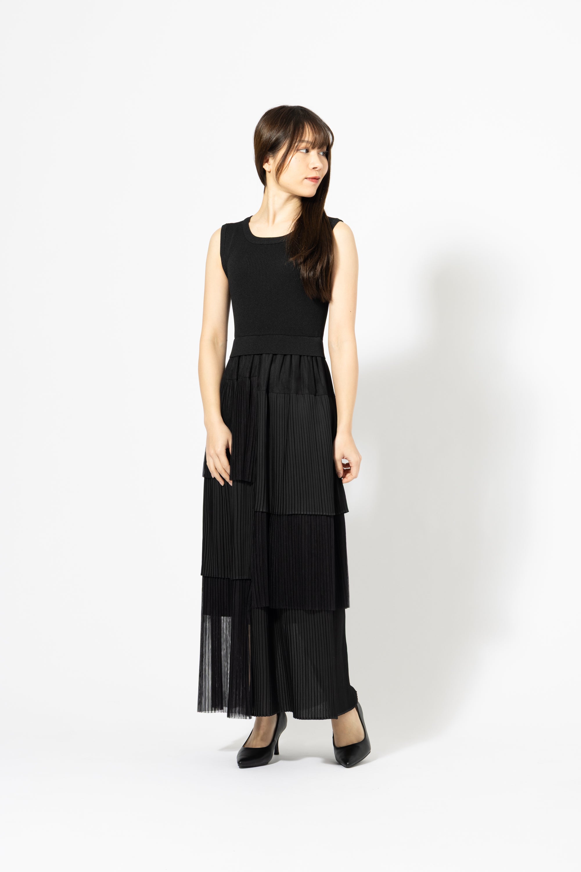 ティアードプリーツドッキングOP