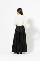 ティアードフレア ワイドパンツ