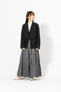 ティアードフレア ワイドパンツ