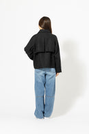 ショート丈 ダブルブレストコート